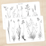 Biber Stickersheet - Gräser