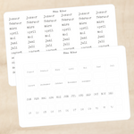 Biber Stickersheet - Register