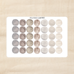 Biber Stickersheet - Mondgestein