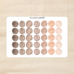 Biber Stickersheet - Rosenholz