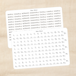 Biber Stickersheet - Typo