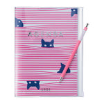 MARK´S - A5 Zipper Diary 2026 - Cats Pink
