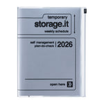 MARK´S - A5 Zipper Diary "Storage it" 2026 - Silver