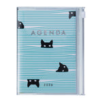 MARK´S - B6 Zipper Diary 2026 - Cats Mint