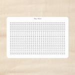 Biber Stickersheet - Zeitleisten