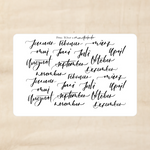 Biber Stickersheet - Monate