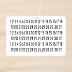 Biber Stickersheet - Zahlen Cat