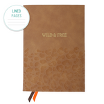 Artebene - Majoie Notizbuch soft "WILD & FREE" - A5 - caramel