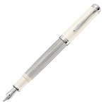 Pelikan - Souverän M405 Füllfederhalter - Silber-Weiß