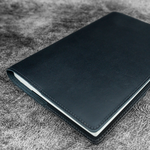 Galen Leather - Leather Slim A5 Notebook/Planner Cover - Black