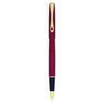 Diplomat - Füllhalter Traveller Dark red vergoldet - M