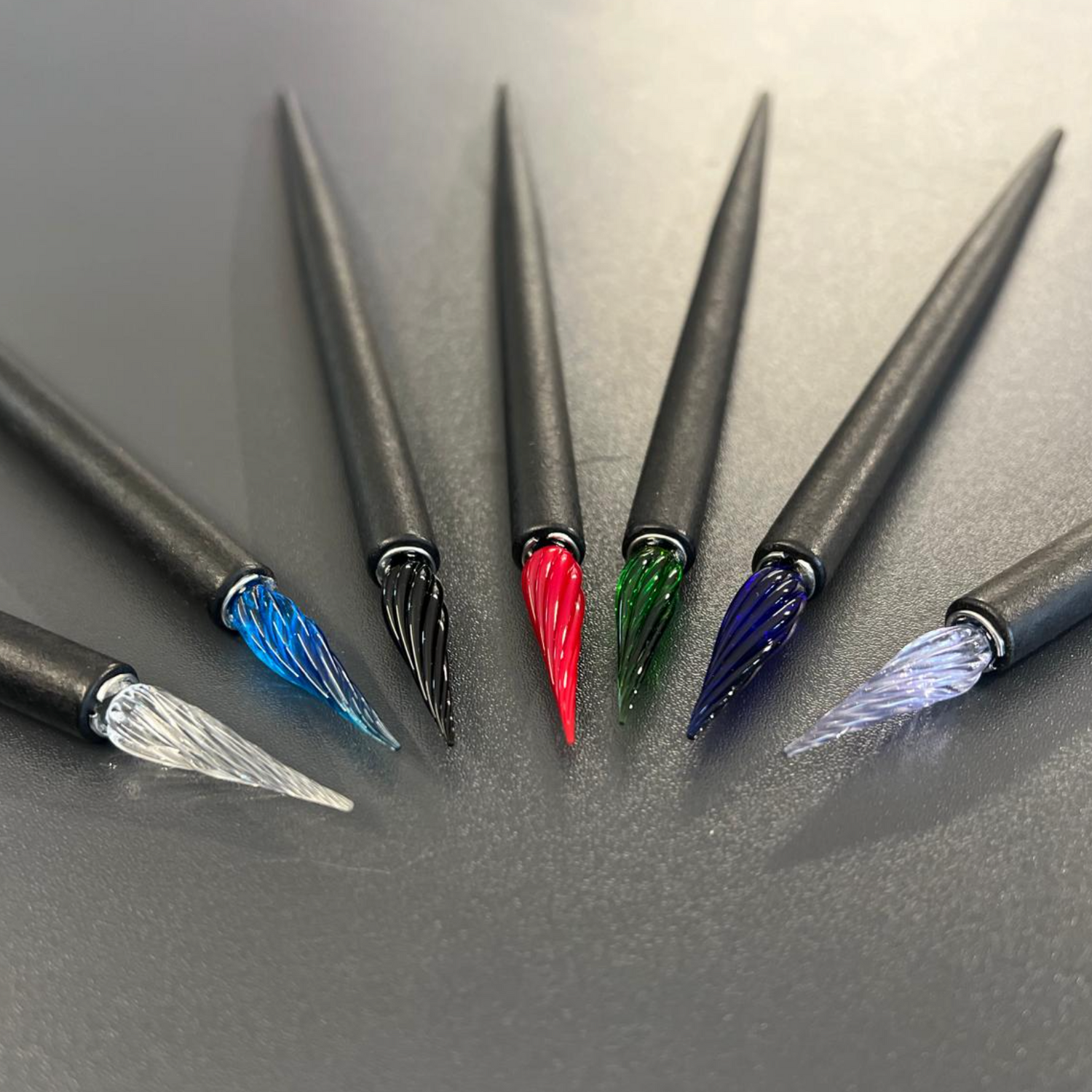 Shanghai Stationary - Glassnibs with wooden Holder