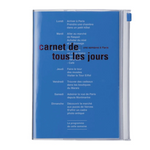 MARK´S - B6 Zipper Notebook DAYS - Ocean Blue