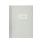 Rico - Paper Poetry - Notizbuch S Silberrand - hellgrau