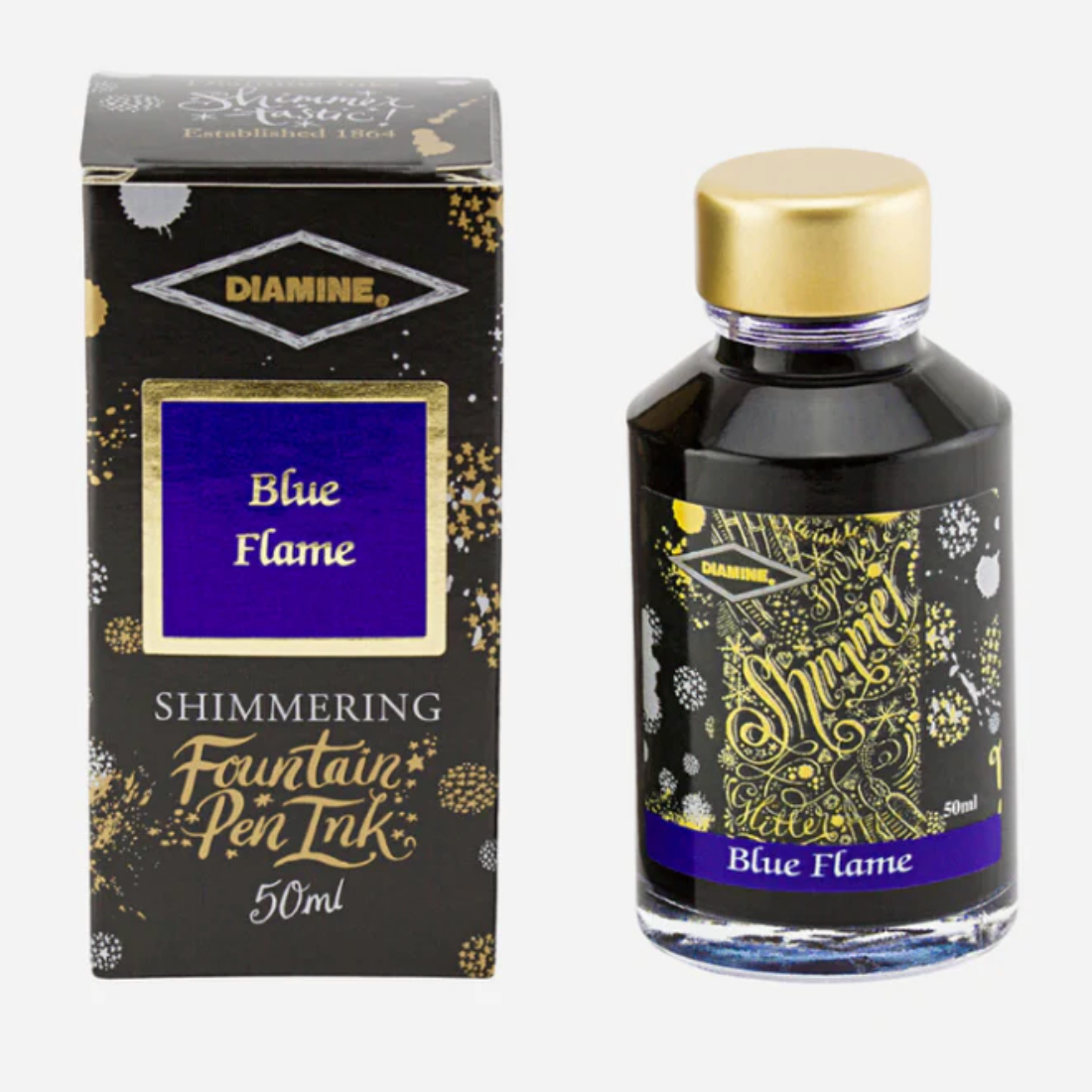 Diamine Blue Flame - 50 ml - Shimmering