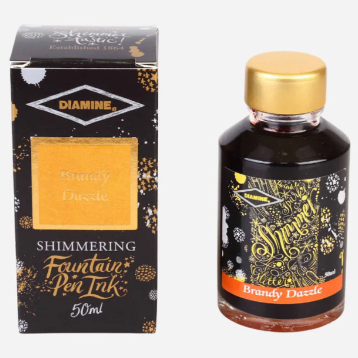 Diamine Brandy Dazzle - 50 ml - Shimmering