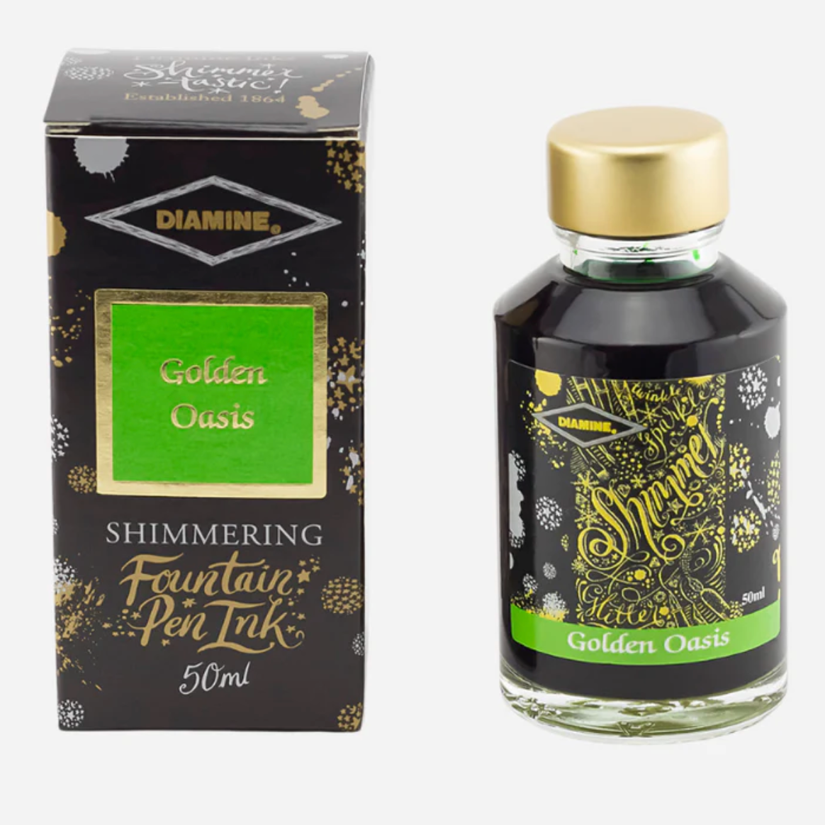 Diamine Golden Oasis - 50 ml - Shimmering