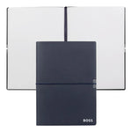Hugo Boss - Notizbuch A5 Elegance Navy Plain