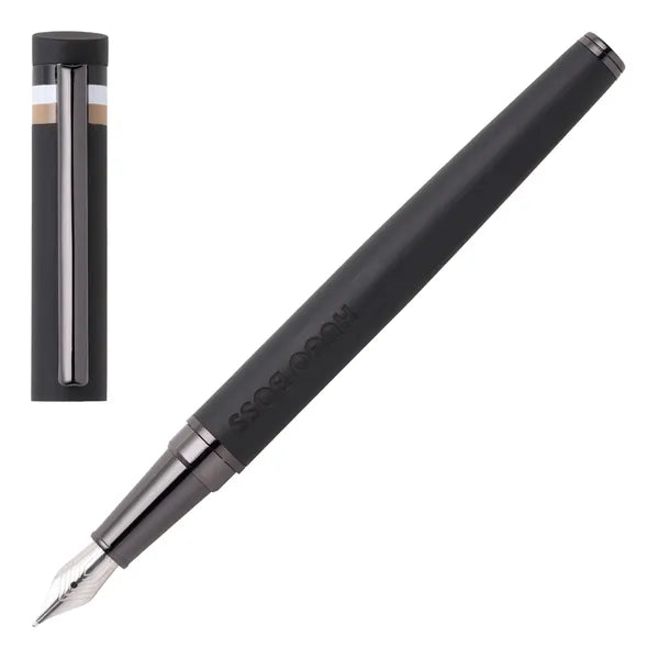 Hugo Boss - Füllfederhalter Loop Black Iconic