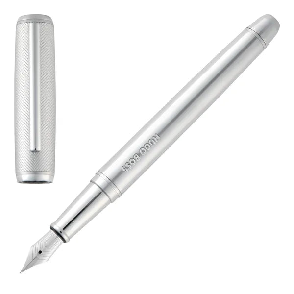 Hugo Boss - Füllfederhalter Pace Chrome