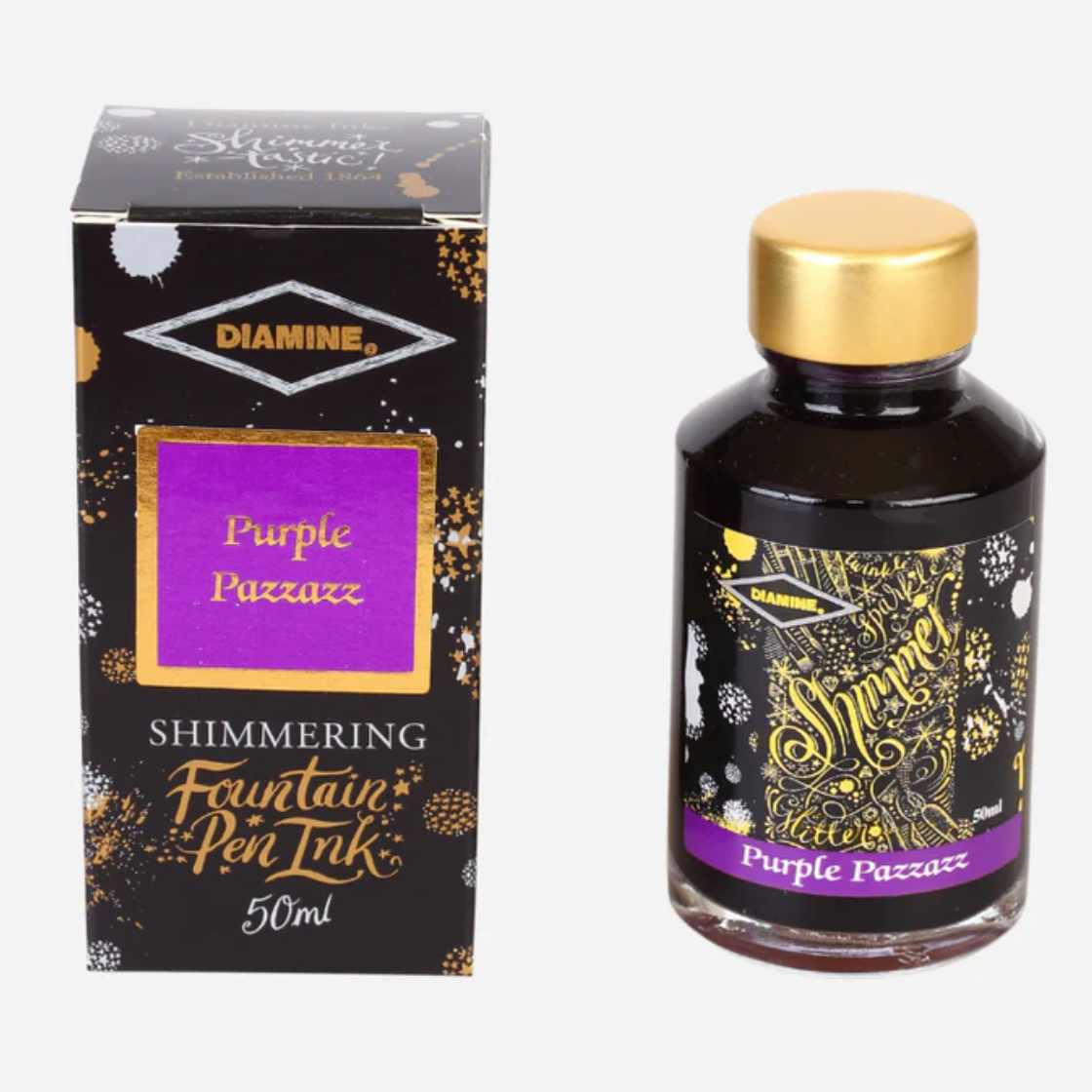 Diamine Purple Pazzazz - 50 ml - Shimmering