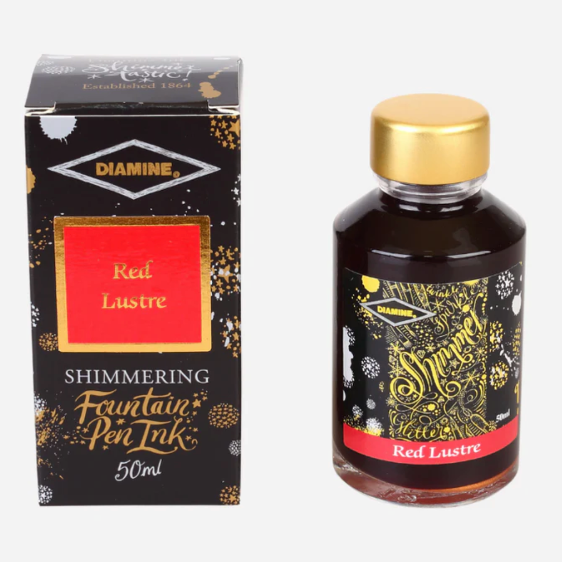 Diamine Red Lustre - 50 ml - Shimmering