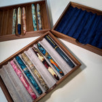 PenNini - Exclusiver Holz Pentray - Amerikanischer Nussbaum (dunkel)