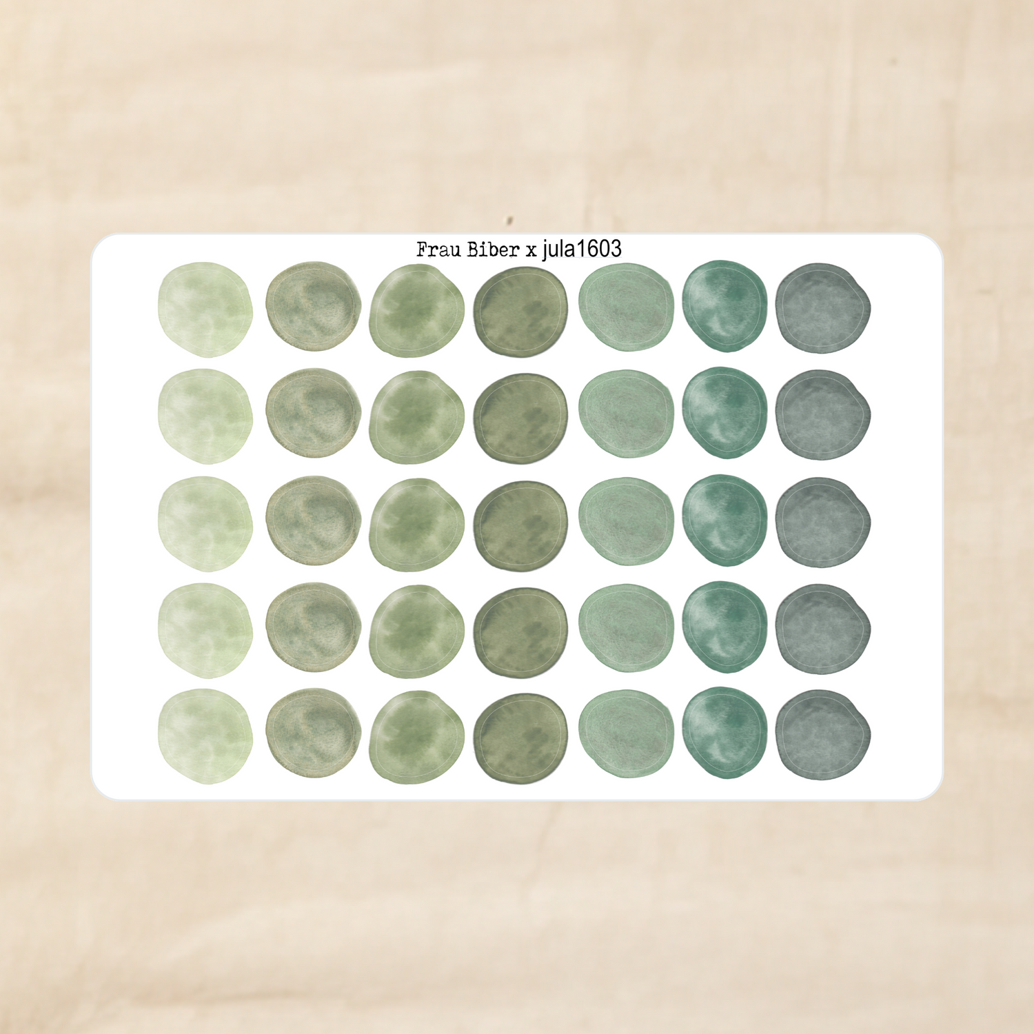 Biber Stickersheet - Moos