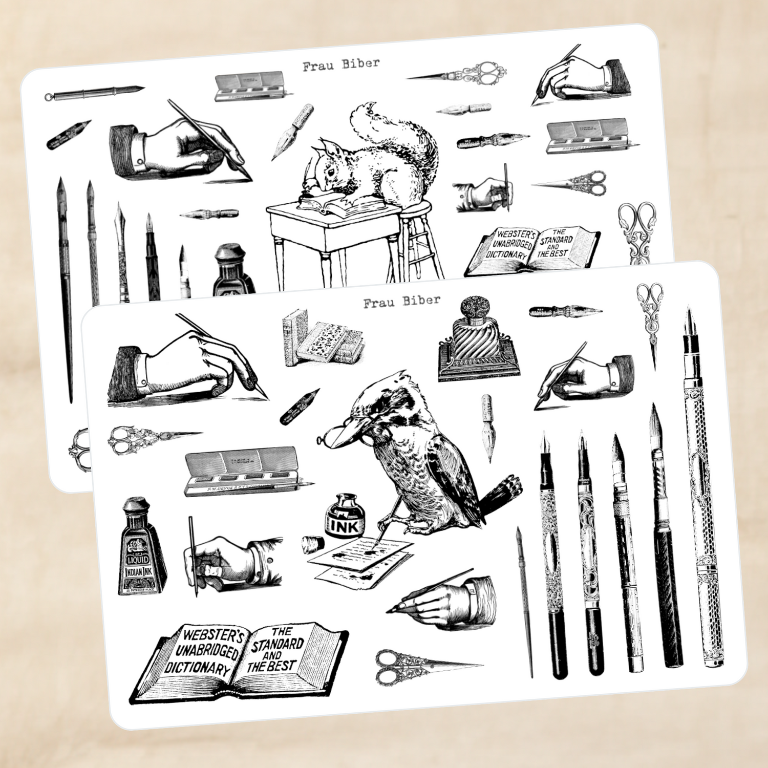 Biber Stickersheet - Schreibwaren