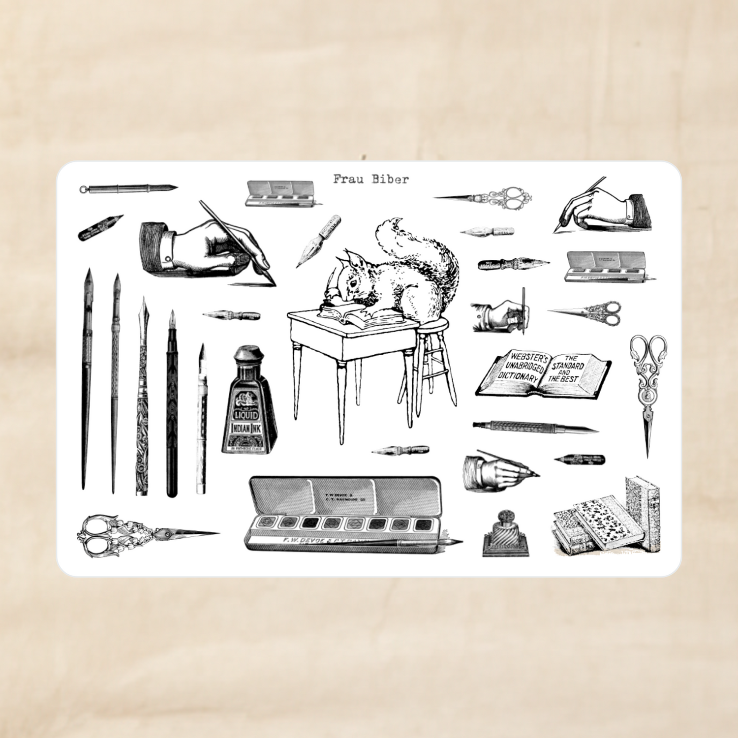 Biber Stickersheet - Schreibwaren