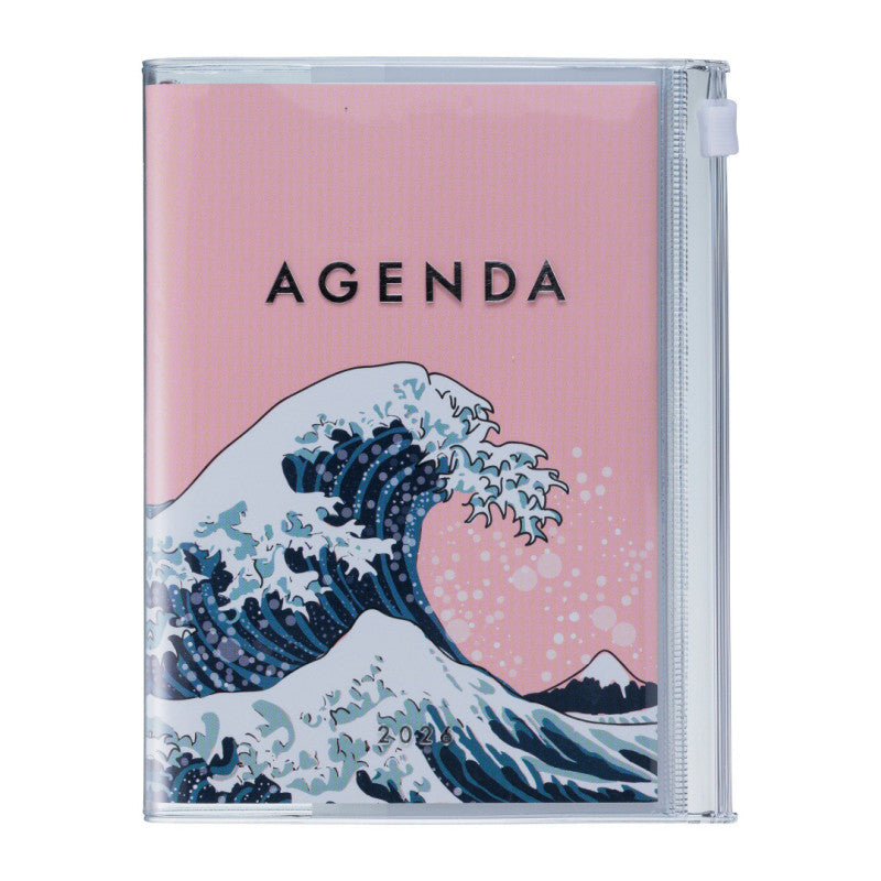 MARK´S - A6 Zipper Diary 2026 - Wave Pink