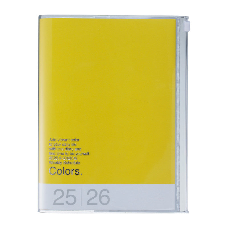 MARK´S - B6 Zipper Diary 2026 - Colors Yellow