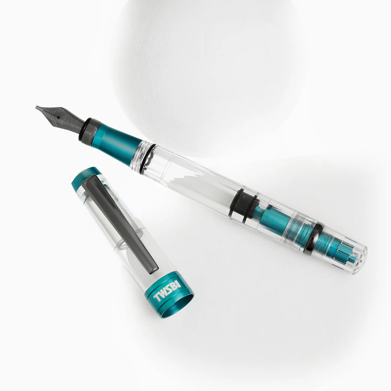 TWSBI - Diamond 580 AL R Fountain Pen Caribbean with Onyx - EF/F/M/B/1.1