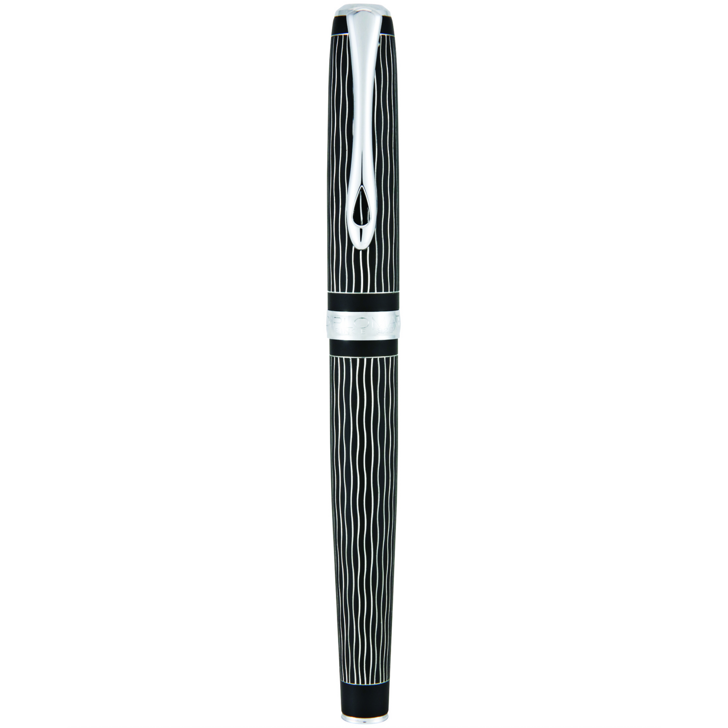 Diplomat - Füllhalter Excellence A plus Wave guillochiert schwarz - M