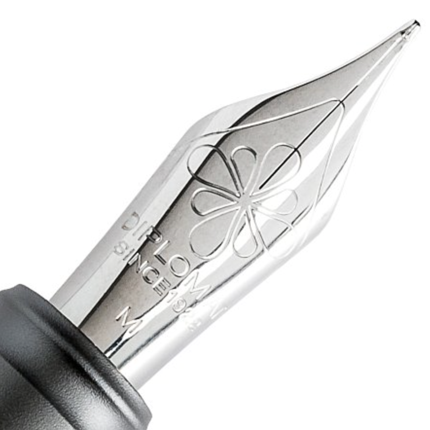 Diplomat - Füllhalter Aero Rhomb chrom - M