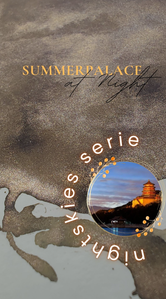 Shanghai Stationary - Summerpalace at Night - Shimmer