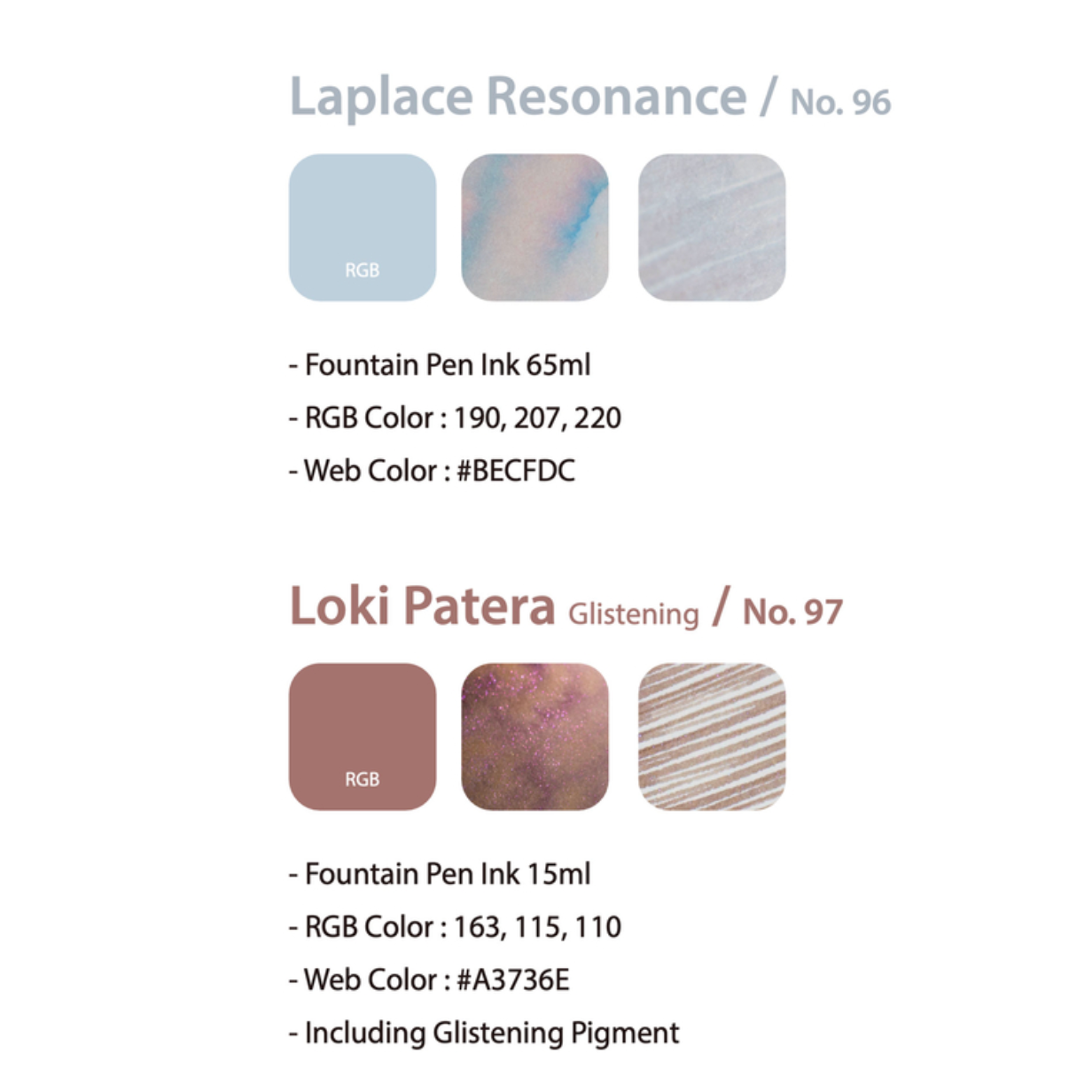 Colorverse - Set No.96/97 Laplace Resonance & Loki Patera Glistening - 65 ml + 15 ml - Shimmering