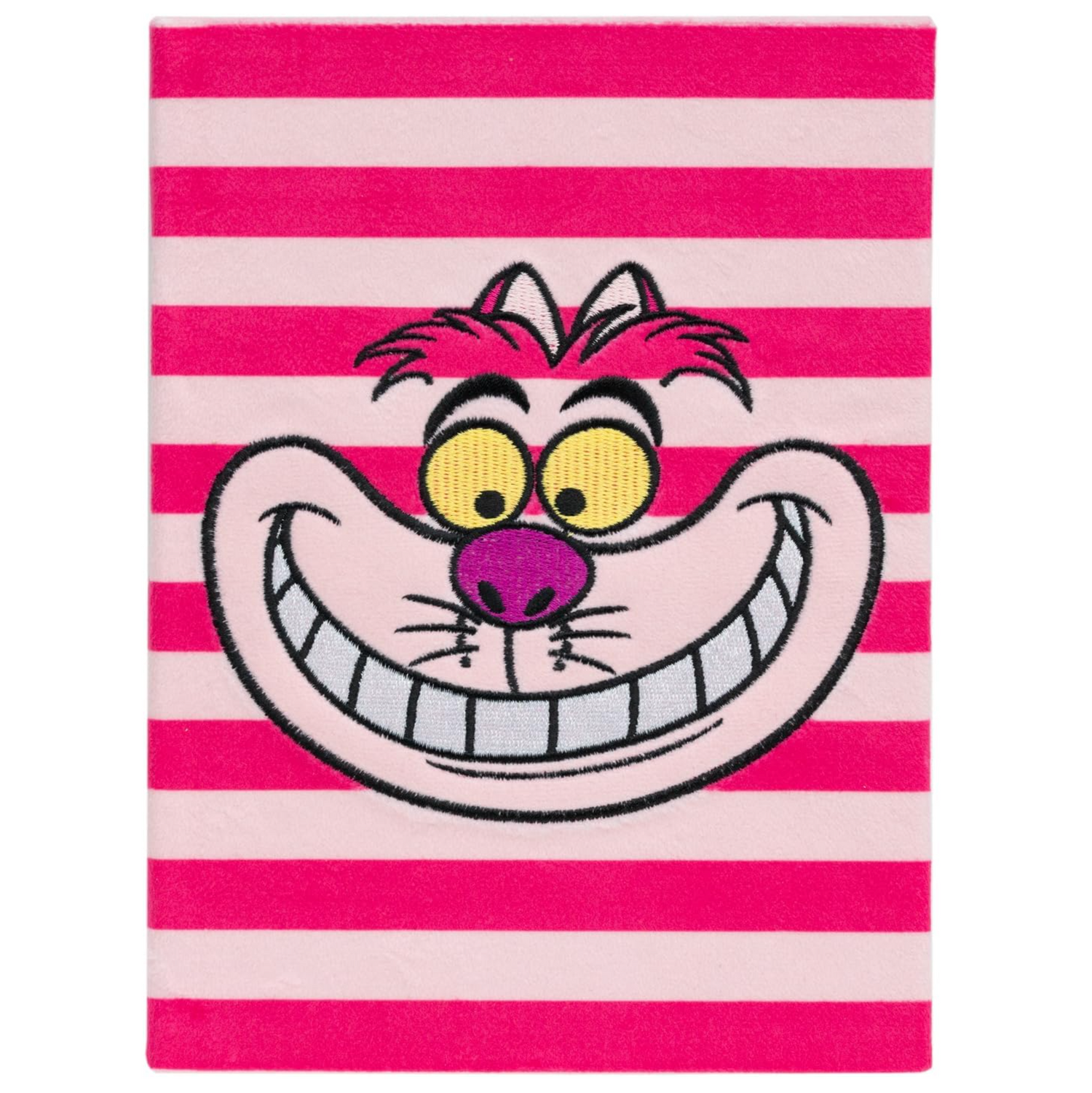 Erik - ALICE IM WUNDERLAND - Premium-Notizbuch KATZE CHESHIRE - Plüsch Einband - A5