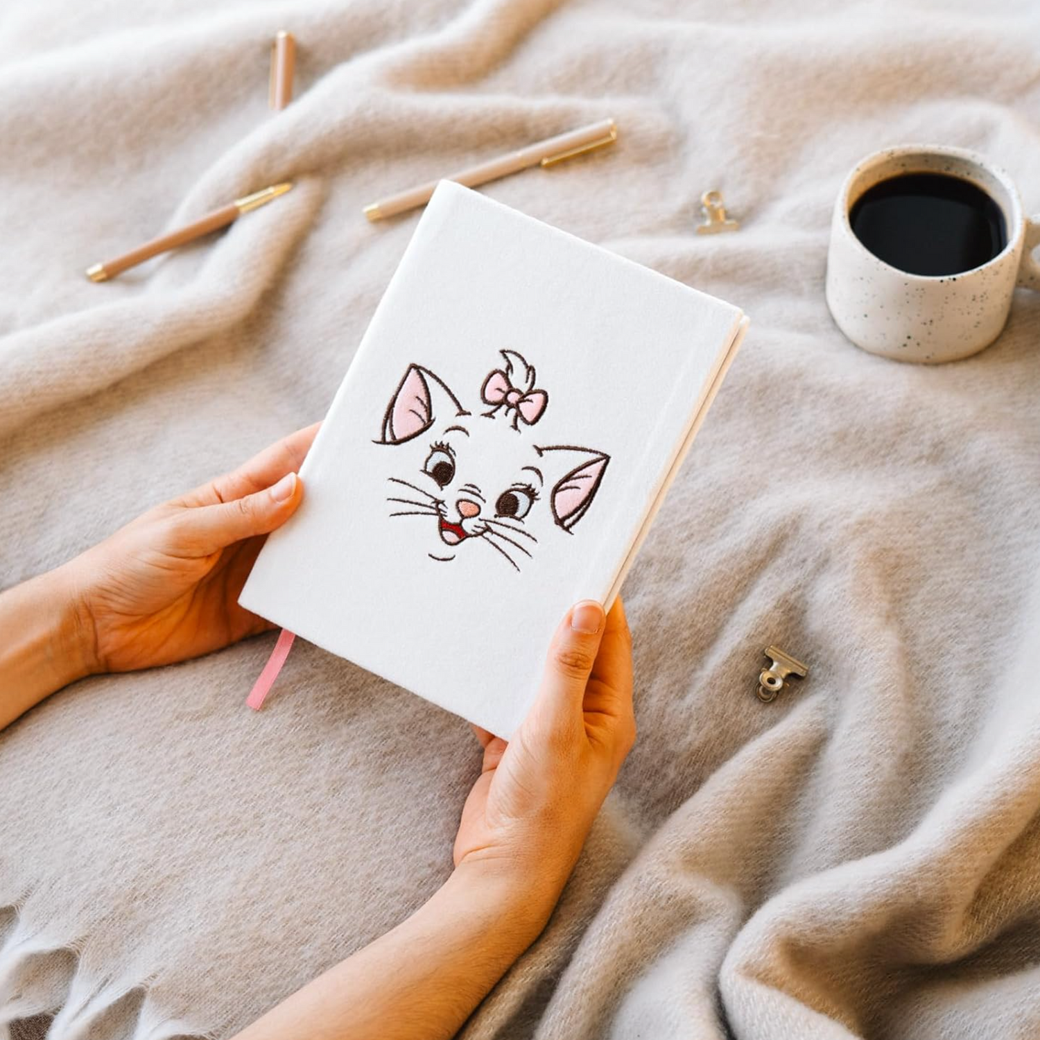 Erik - DISNEY ARISTOCATS - Premium-Notizbuch BONJOUR MARIE - Plüsch Einband - A5