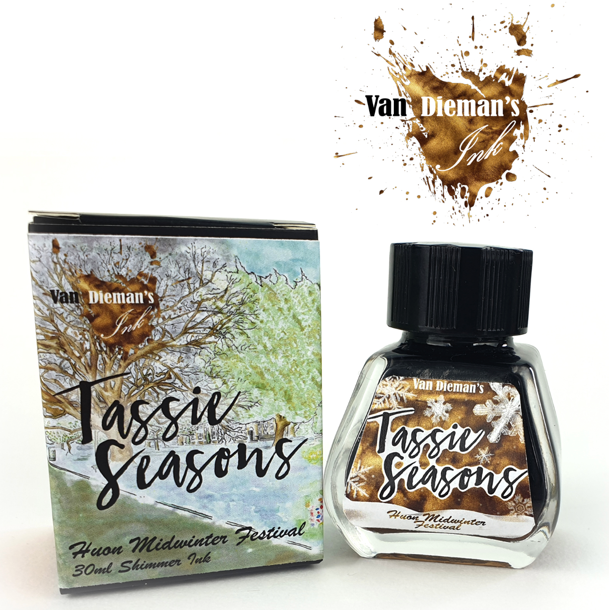Van Diemans Ink - Tassie Seasons Winter - Huon Midwinter Festival Shimmering - 30 ml