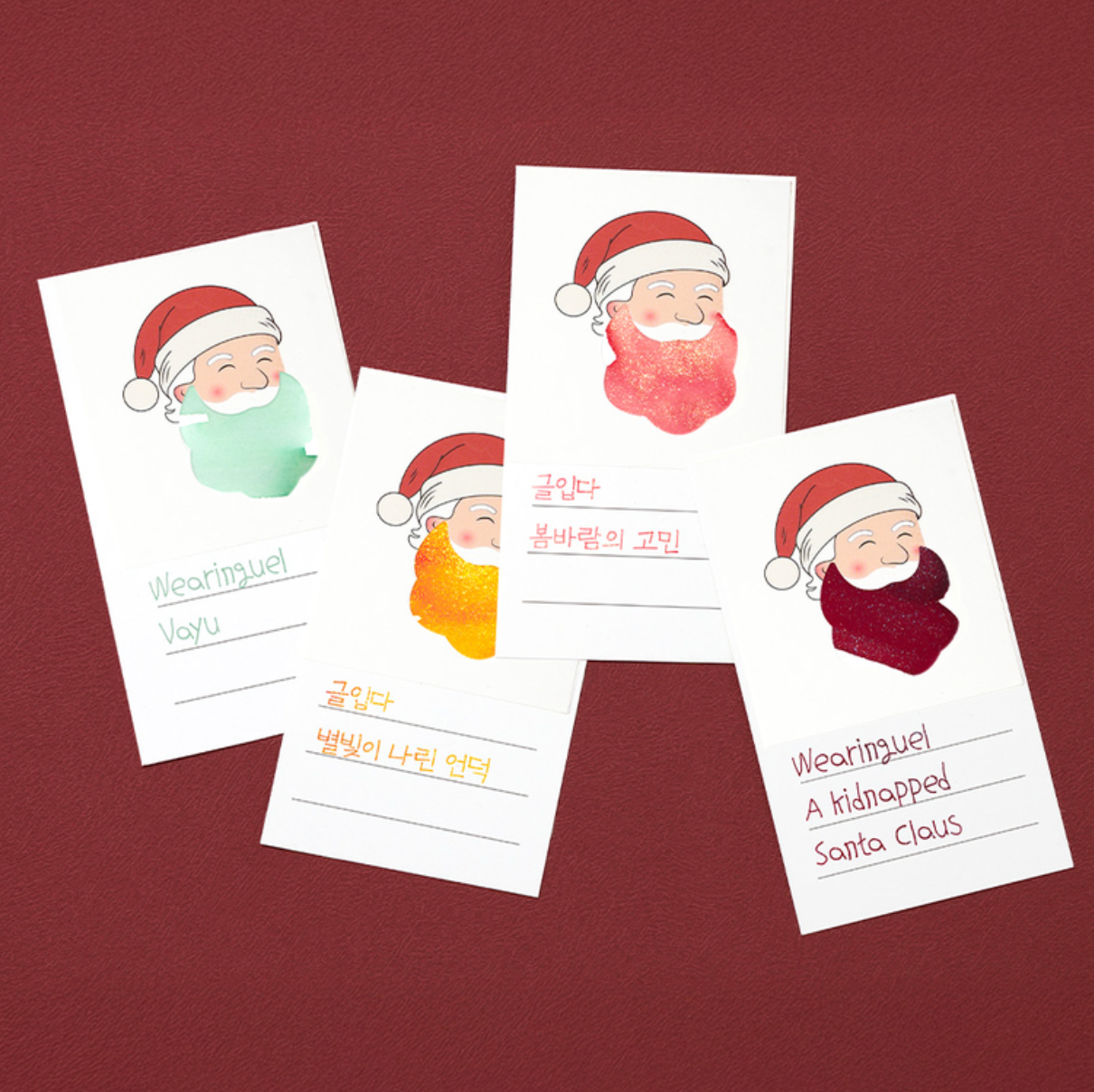 Wearingeul - Santa Claus Sticker & Swatch