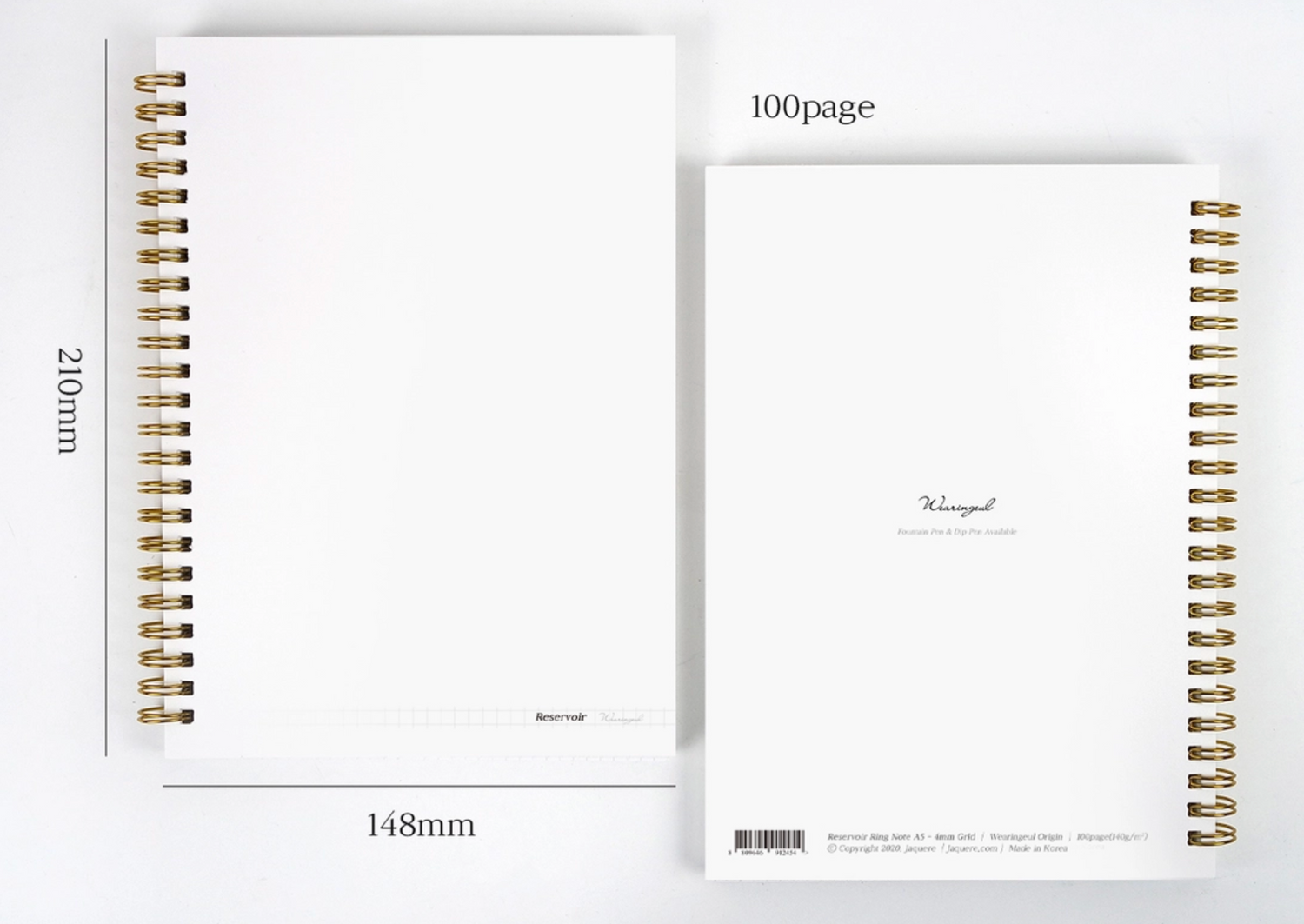 Wearingeul - Reservoir Thread Note Grid - A5