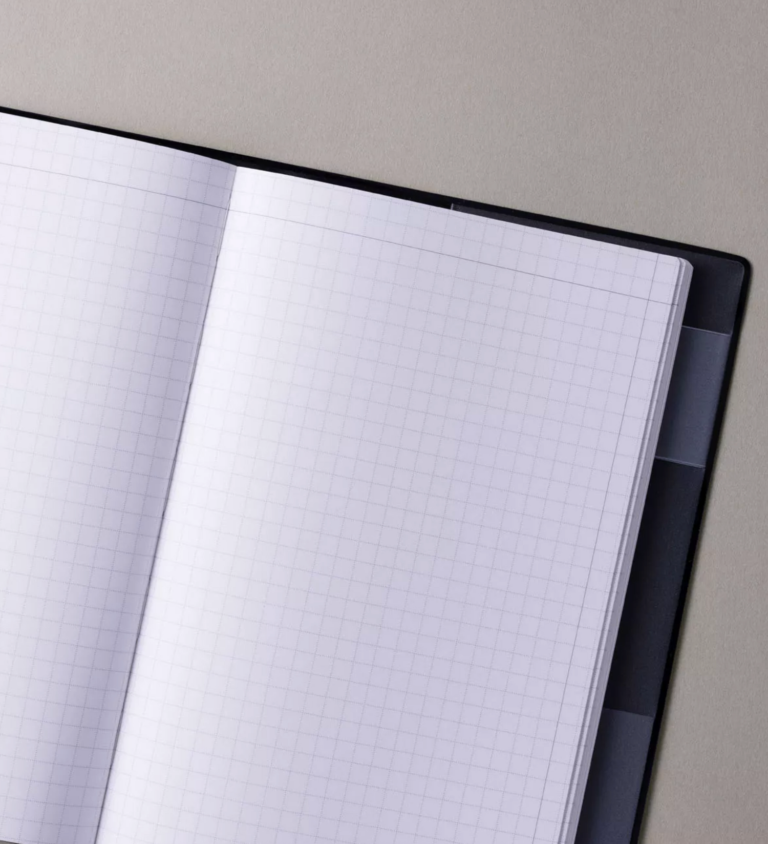 MARK´S - Grid Notebook B6 with PC Cover - Midnight Black