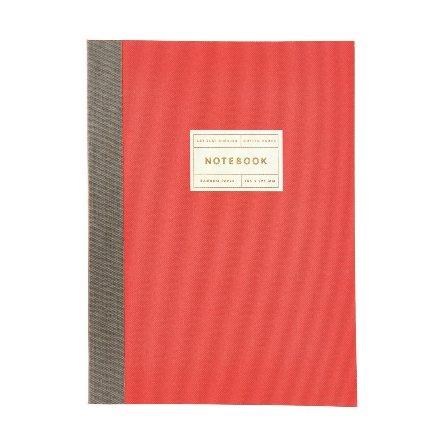 Rico - Paper Poetry - Notizbuch S Goldrand - neonrot