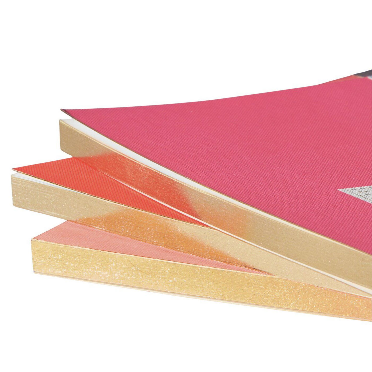 Rico - Paper Poetry - Notizbuch S Goldrand - neonrot