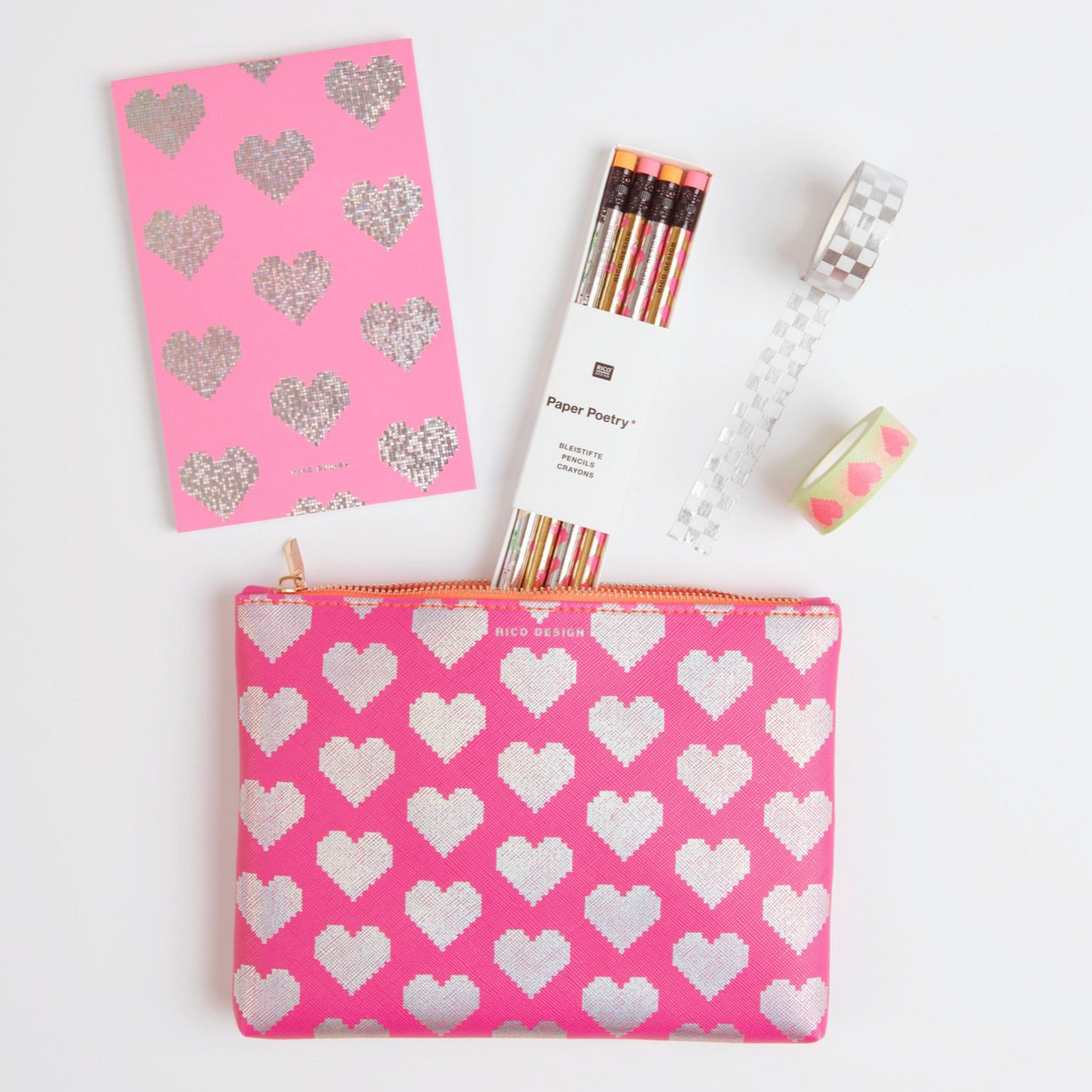 Rico - Paper Poetry - Etui Herzen - L 20x15cm