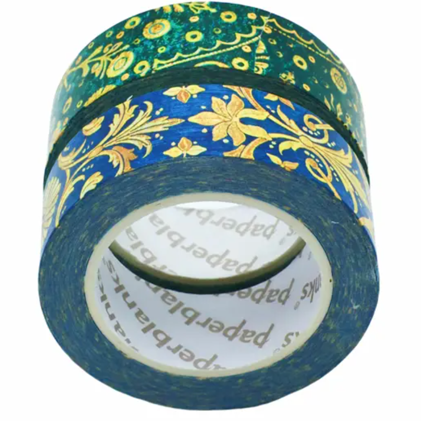 Paperblanks - Washitape - Smaragdblume/Seidenhimmel