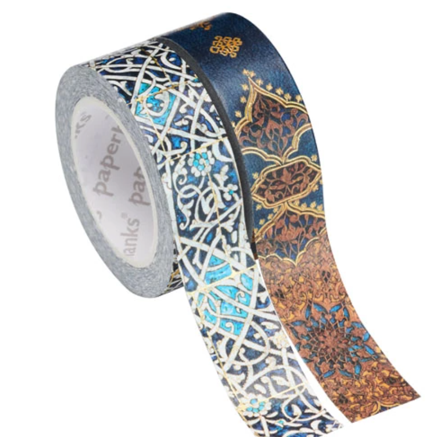 Paperblanks - Washitape - Granada-Türkis/Safawidisch Indigo