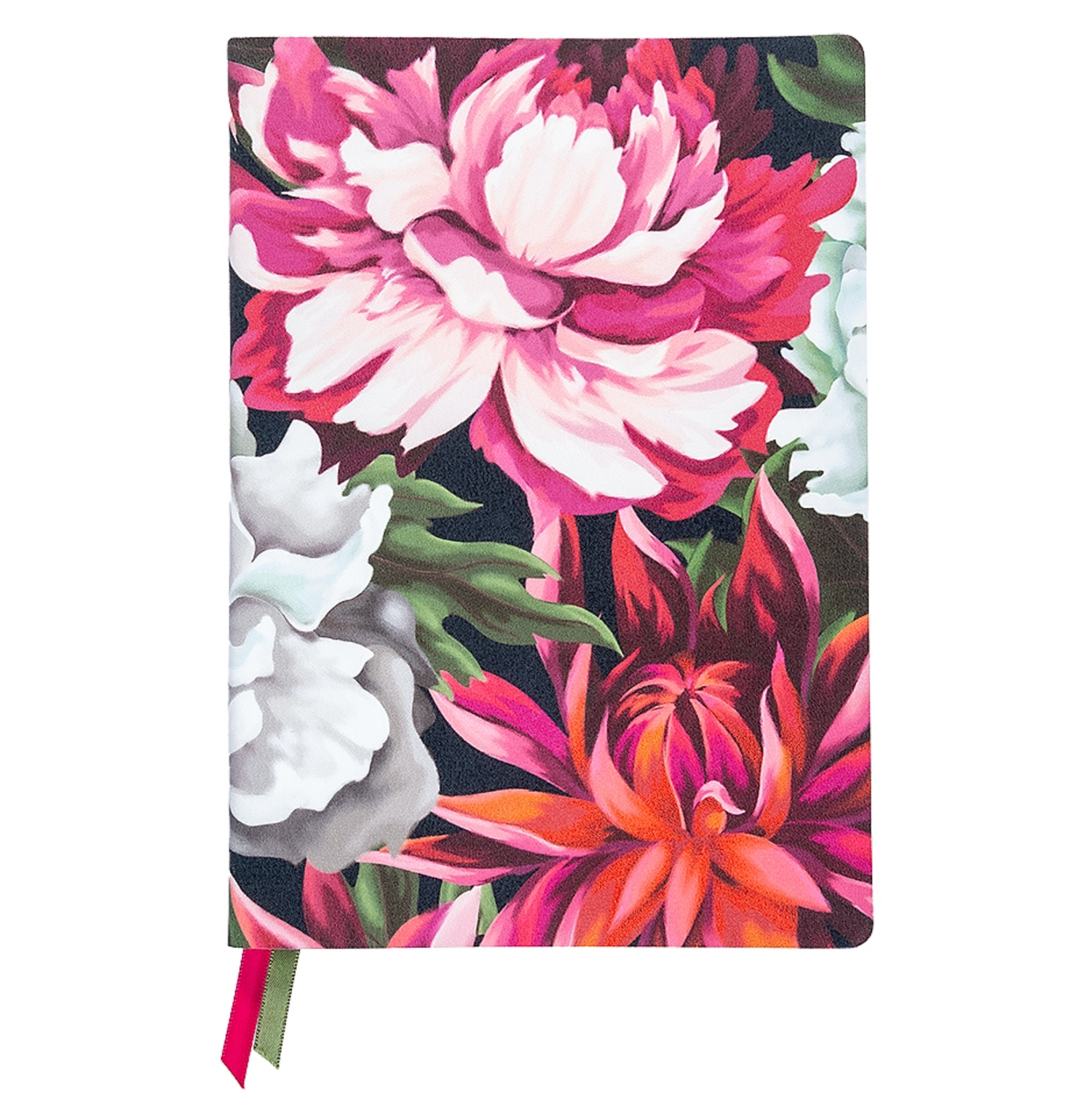 Artebene - Majoie Notizbuch soft "Dahlie" - A5 - pink/weiß