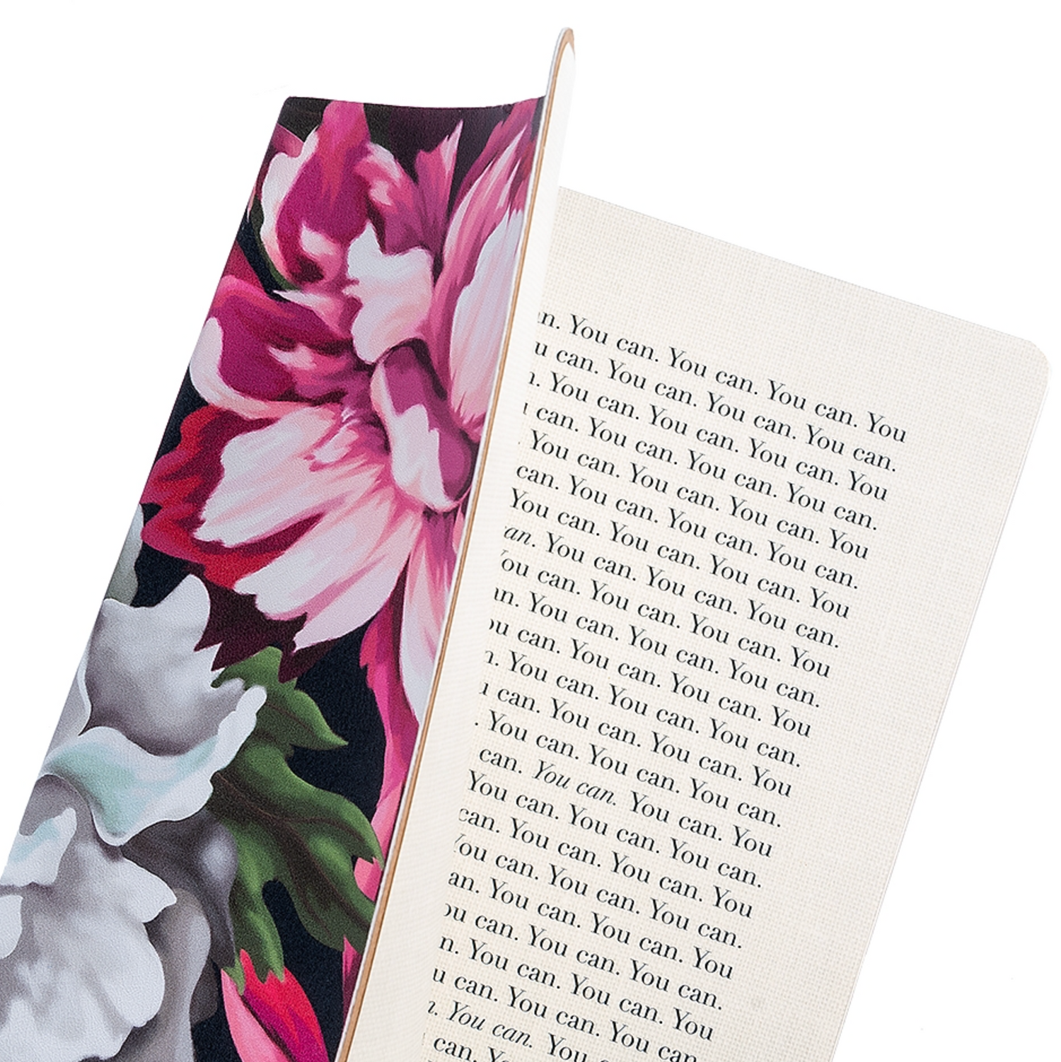 Artebene - Majoie Notizbuch soft "Dahlie" - A5 - pink/weiß